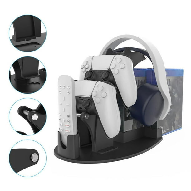 Soporte para auriculares, PlayStation 5, para controlador de juegos,  consola Ps5, para videojuegos, estante de almacenamiento