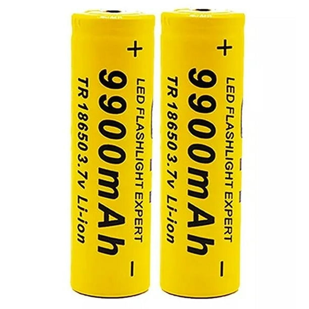 18650 Battery Chargeable Battery 3.7V 18650 9900Mah Capacity Li-Ion  Chargeable Battery for Pocket lamp + Charger