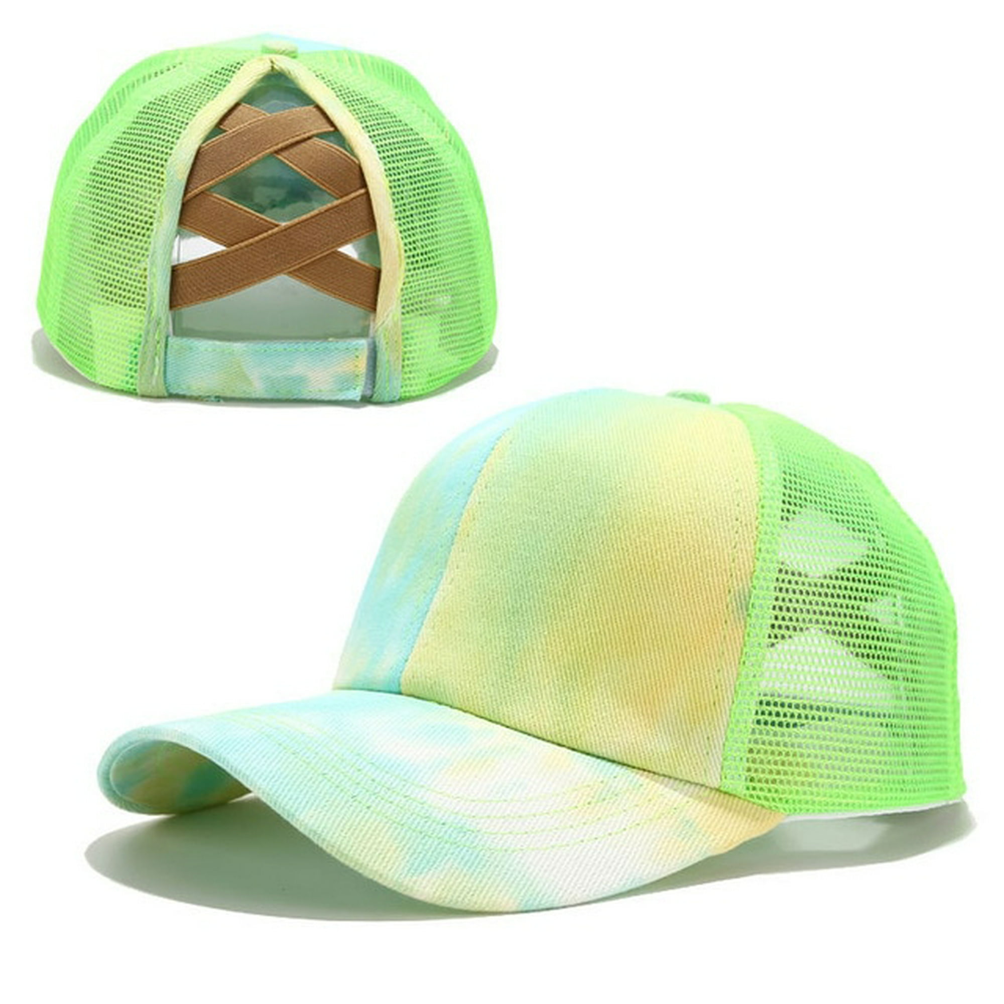 Gorra de malla de verano de Trucker, verde neón MCap Sombrero del