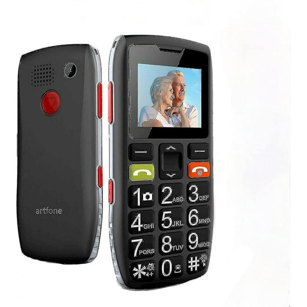 Teléfono móvil para personas mayores, botones grandes de 3 pulgadas, 5900  mAh, teléfono móvil desbloqueado para excursión (color deslustre)