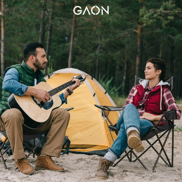 Sillas Camping Y Playa Plegable Portatil Para Exteriores Gaon Gris 2 Piezas  Gaon Camping