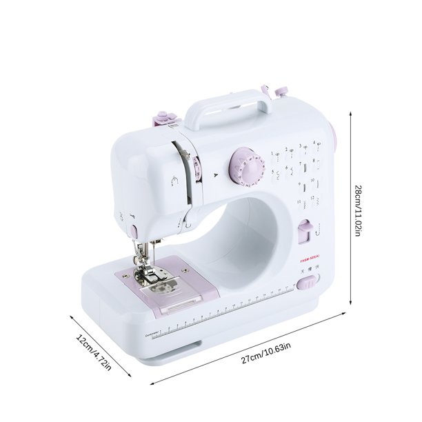 Maquina De Coser Portatil Electrica Mini Casera + Carreteles - Canela Hogar