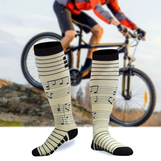 Calcetines deportivos de compresión, calcetines deportivos para correr,  baloncesto, ciclismo, hombres y mujeres transpirables (color : 4, talla 