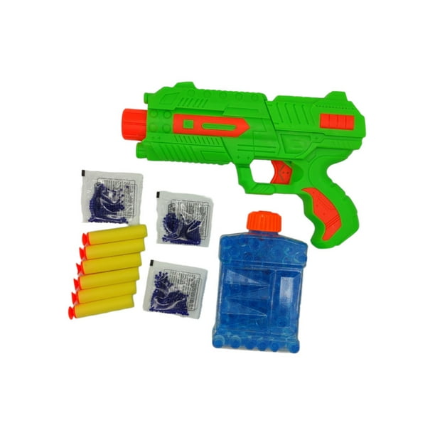 Pistola de Hidrogel The Baby Shop - con 800 bolas de gel y 6 dardos de  espuma Verde 