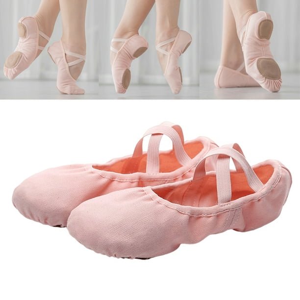 Zapatos de baile de Ballet de lona suave de moda práctica ejercicio Yoga  Fitness gimnasia Rosa claro Yuyangstore Zapatilla Ballet Niña
