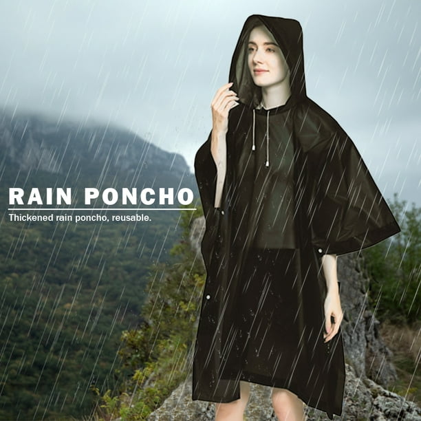 Poncho impermeable para lluvia al aire libre para senderismo y lluvia para  adultos para mujeres y ho Wdftyju