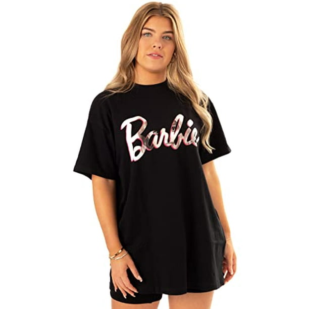  Barbie Camiseta para niñas, Negro - : Juguetes y Juegos