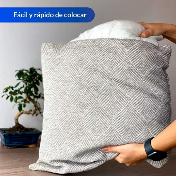 MIULEE Relleno de Cojín 45x45 cm - Cojines Sofa con Relleno Incluido 2  Unidades, Blanco Almohada Decorativa con Relleno, Suave Cuadrada Cojines  para