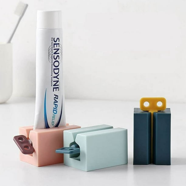 Exprimidor de pasta de dientes, 2 piezas, pasta de dientes para pasta de  dientes, exprimidor de tubo, exprimidor de pasta de dientes, tubo de  pintura