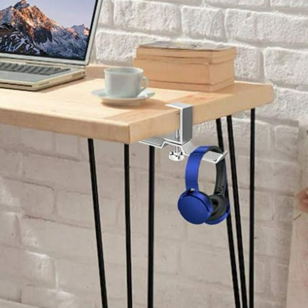 Colgador de auriculares para debajo del soporte de escritorio