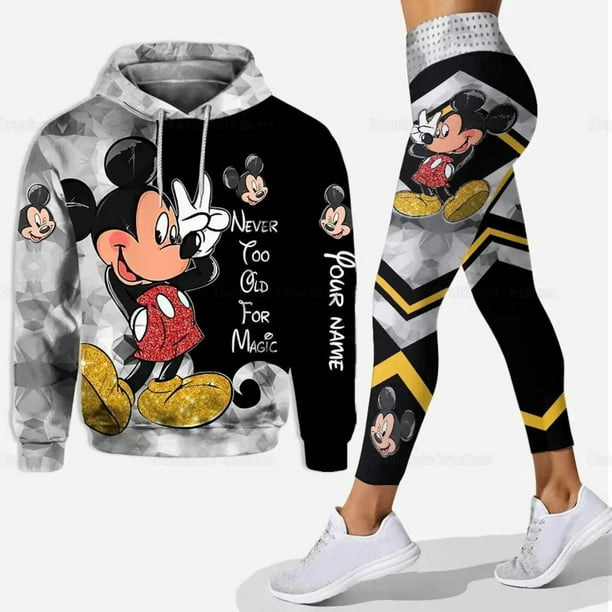 Disney Sudadera con capucha para mujer con estampado de Mickey y Minnie  Mouse y cremallera