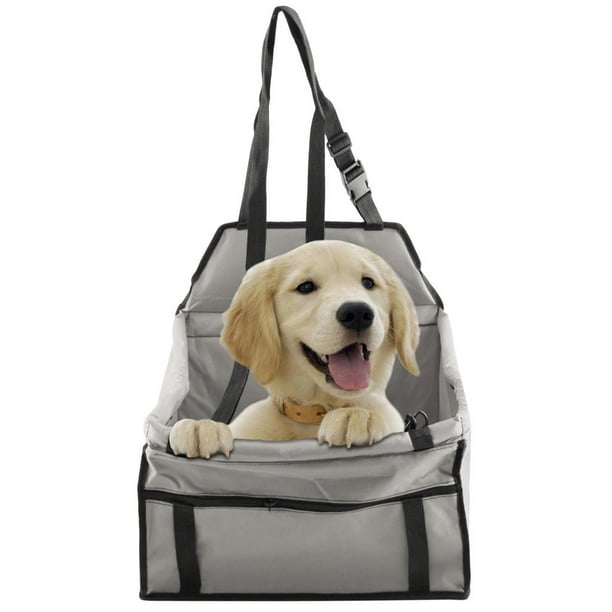 Estera para perros, cesta transportadora de viaje, cuna de malla,  antiarañazos Yinane Perro asiento de coche del bolso