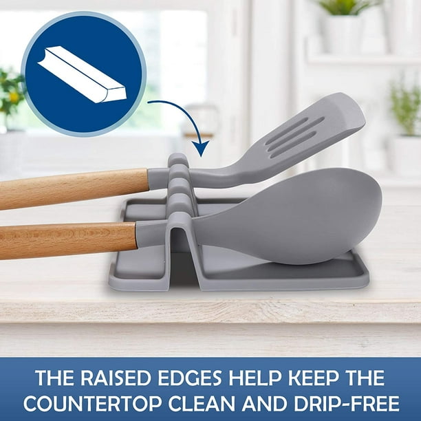  Radicaln Soporte para utensilios de cocina de mármol, cuchara,  encimera, blanco, hecho a mano, juego de utensilios de cocina, organizador  – 5.5 x 6.5 pulgadas para palillos – Accesorios para el