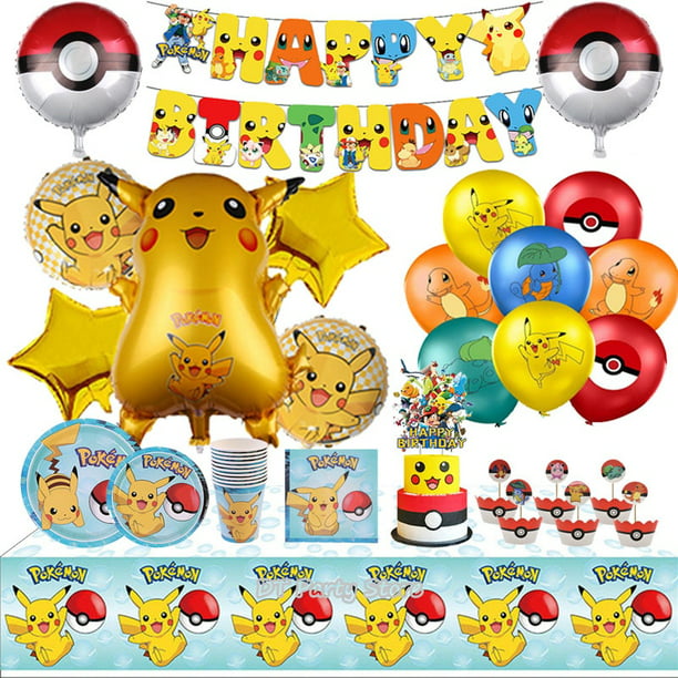20 ideas de POKEMON  decoración de unas, globos, fiesta pokemon
