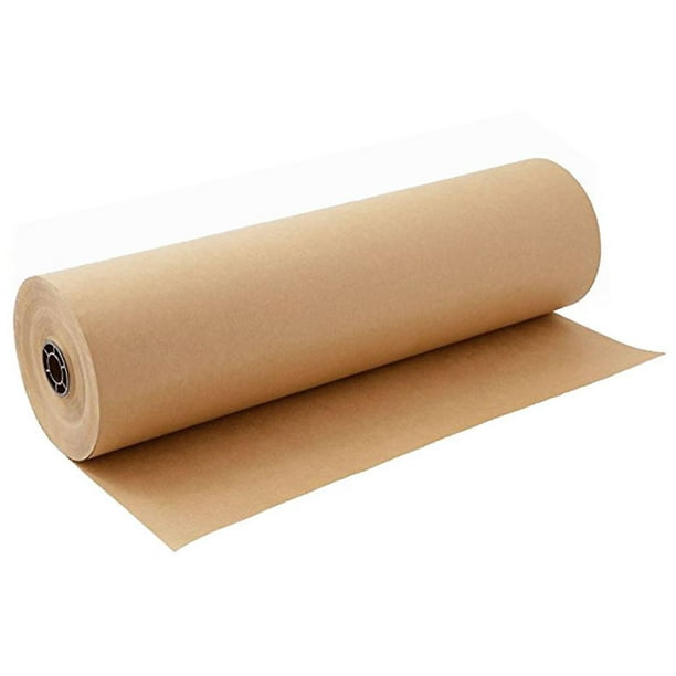 Rollo de papel kraft, rollo grande de papel marrón (12 x 1200) para  envolver regalos, manualidades y uso postal