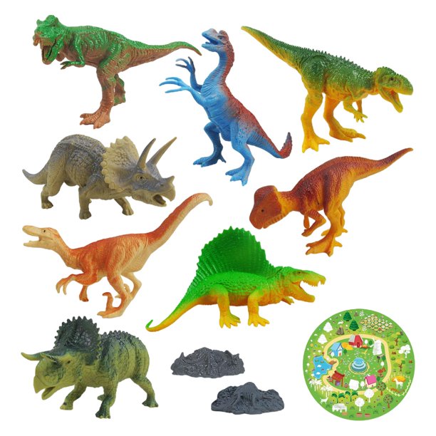  Boley Paquete de 14 juguetes de dinosaurio para niños