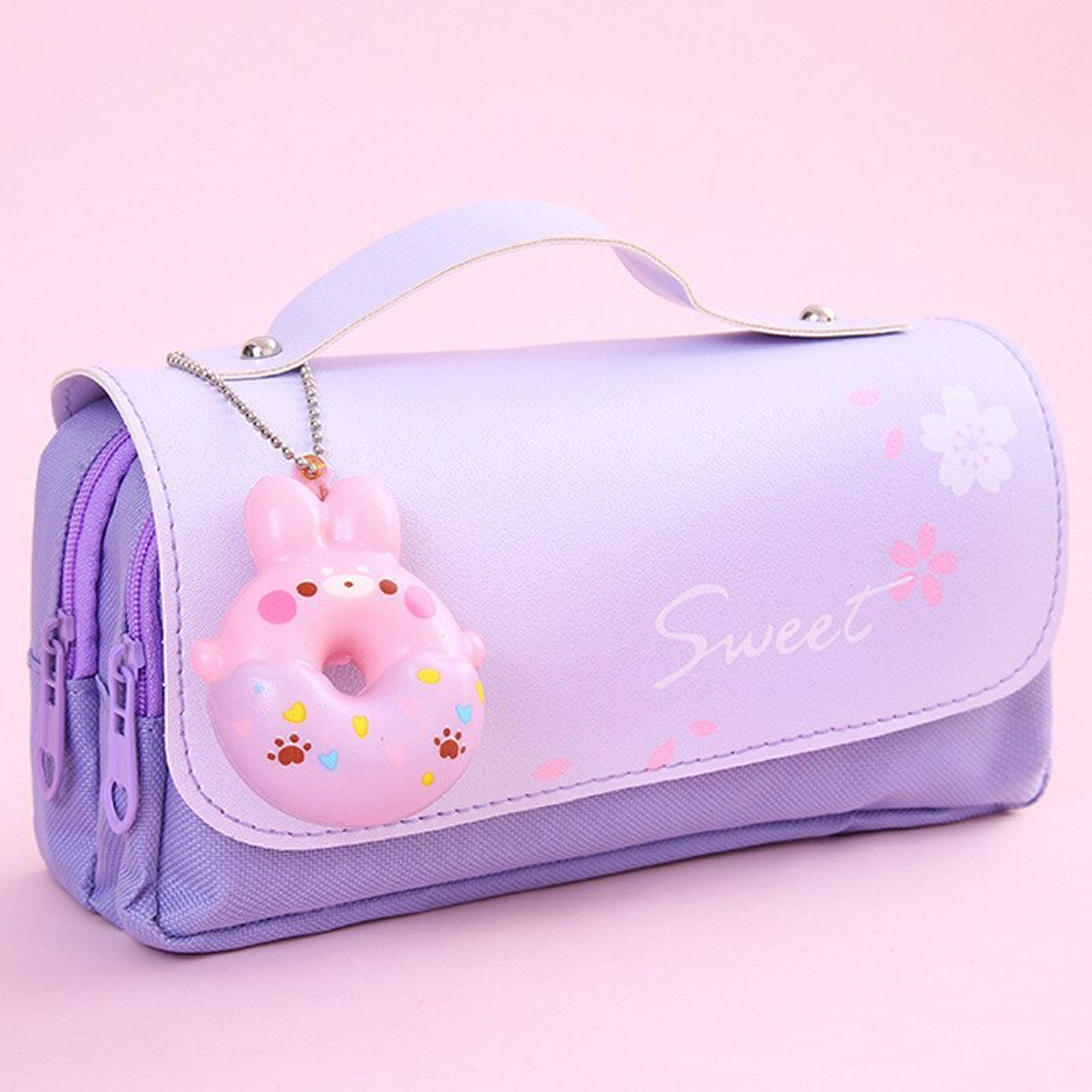 Útiles escolares y papelería Estuche de lápices estéticos Kawai Lindo  estuche de papelería coreana Organizador para niñas Accesorios Kawaii hola