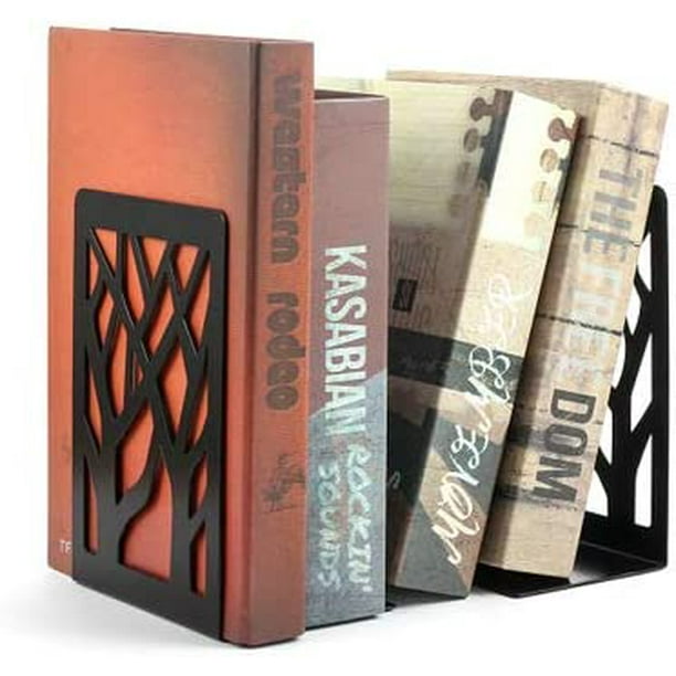 Soportes decorativos de metal para libros de escritorio, diseño de  apariencia única, resistente