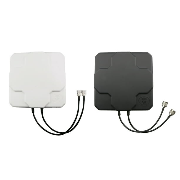 4G LTE Dual Mimo Antena Exterior Intensidad Amplificador de Señal Negro  Sunnimix Antena 4G