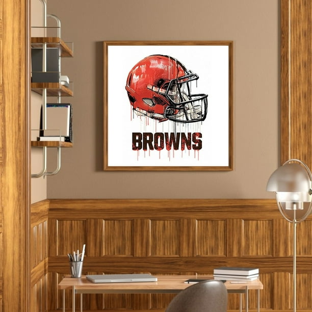 Diamond Painting Cleveland Browns 5D DIY Full Round Drill Home Decor  (sz3248) FLhrweasw Nuevo