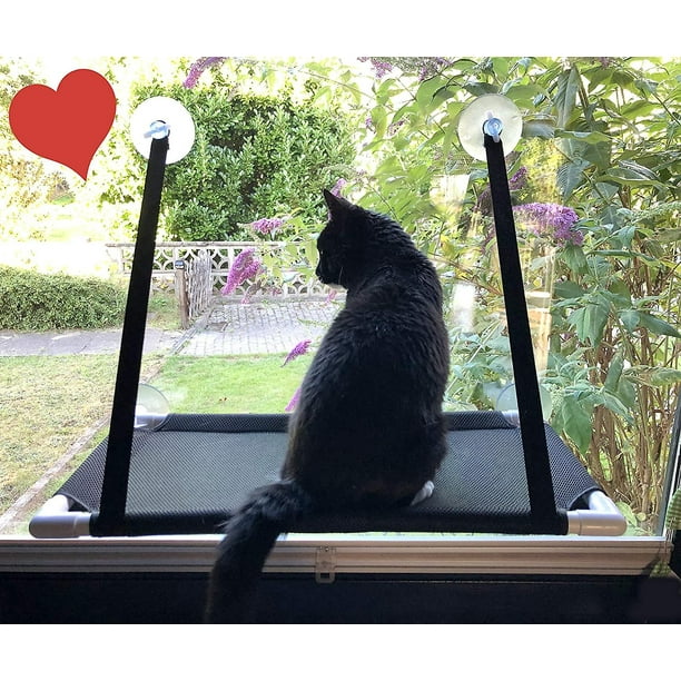 Hamaca de ventana para gatos - color negro