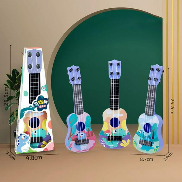 Juguetes de guitarra para niños, ukelele de juguete para niños, cuerda de  acero inoxidable mini para educación temprana para aprendizaje de