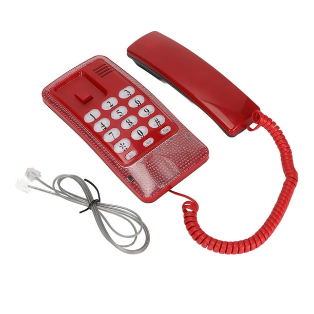 Teléfono fijo con cable, KXT‑438 Teléfono de pared con cable