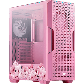 Gabinete Gamer XTREME PC GAMING Sakura Pink Edition CXTSPSTPK Media Torre ATX/Micro ATX/ITX Fan 2x120mm Cristal Templado ARGB Rosa rosa