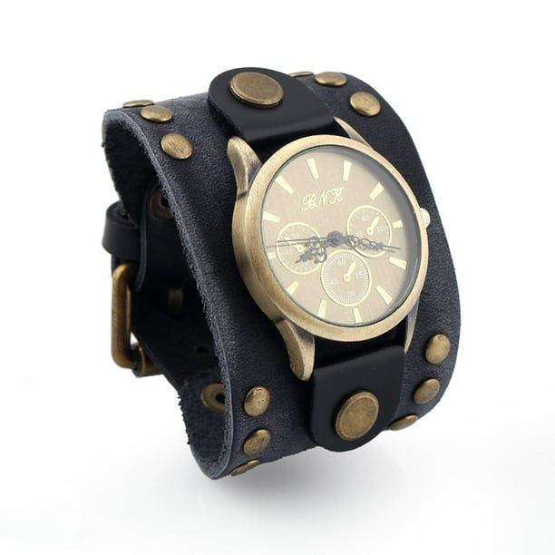 Reloj PU para hombre, , Valentín, brazaletes masculinos , negro Salvador  reloj de pulsera