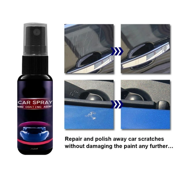 Spray reparador de arañazos,Spray reparador de arañazos para el  coche,Pulido de cristales para el coche,Reduce los arañazos y la suciedad  (250ml)