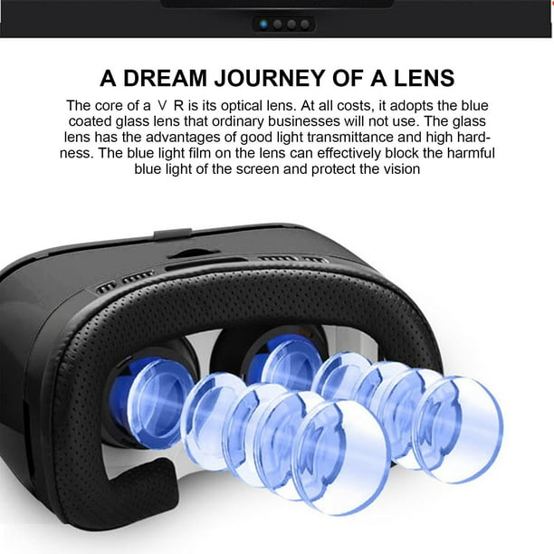 Gafas VR 3D Versión de auriculares para teléfonos móviles Casco de