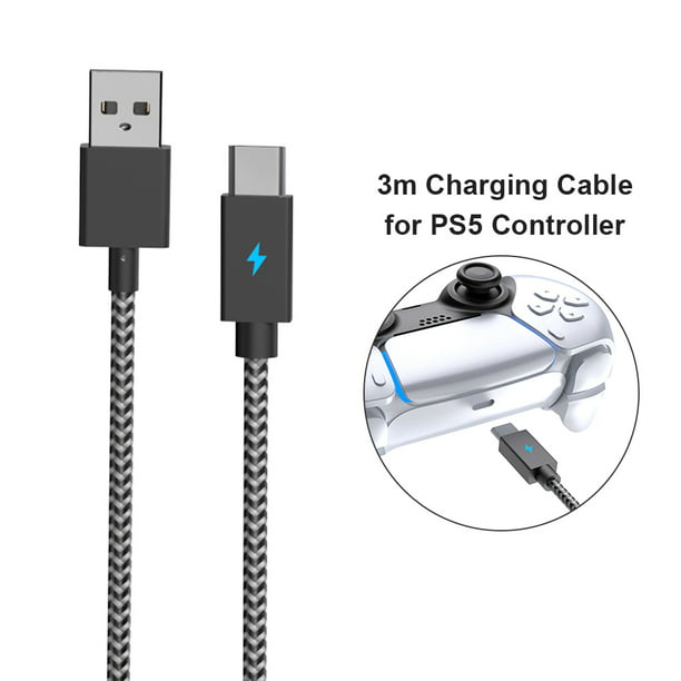 Kuymtek Para PS5/Switch Pro Joystick Cable de carga Tipo-C
