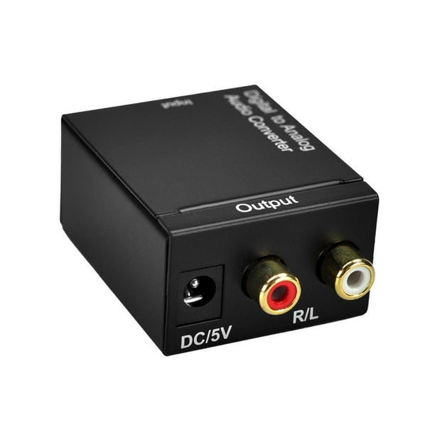 STEREN Adaptador de convertidor de audio digital óptico coaxial a analógico  RCA