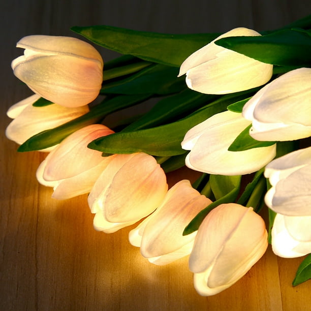 Luz De Noche De Tulipan, Lampara De Tulipanes