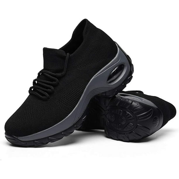 Zapatillas de Tenis para Mujer Ligeras cómodas de Malla con Cordones Negro 23.5 Negro 23.5 cm Xishao ropa | Walmart línea