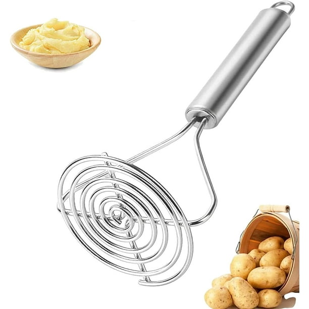 Triturador de patatas para puré de acero inoxidable, herramienta de cocina,  prensa de papas, triturador de alimentos para bebés, triturador de