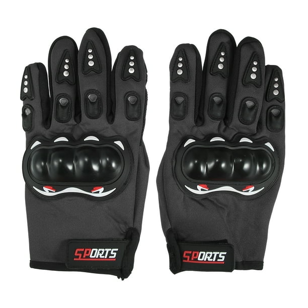 1 Par Montar Guantes Protector Todos Dedos Negro Unique Bargains guantes para deportes motorizados | Walmart en línea