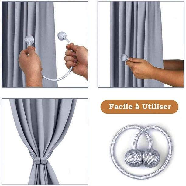 Comprar Abrazaderas magnéticas para cortinas, soporte para