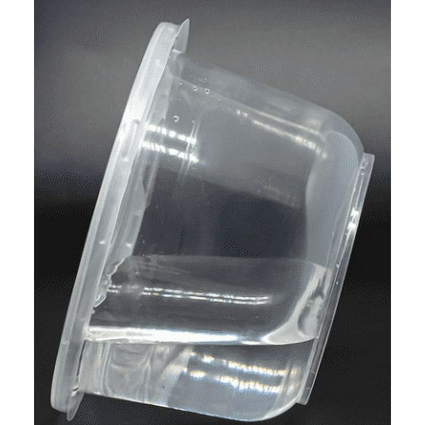 Fiambrera desechable de plástico con tapa para preparación de