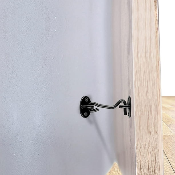 Cerradura de seguridad para puerta, cerradura de puerta de entrada sin  llave, cerradura de puerta corredera de acero grueso resistente, puerta  fácil