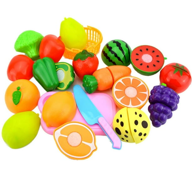 1 Juego de juegos de cocina para niños, juego de simulación, comida, juegos  para niños, cocina, frutas, verduras, juguetes, accesorios de cocina para  Sunnimix Mini juguetes de juego de simulación