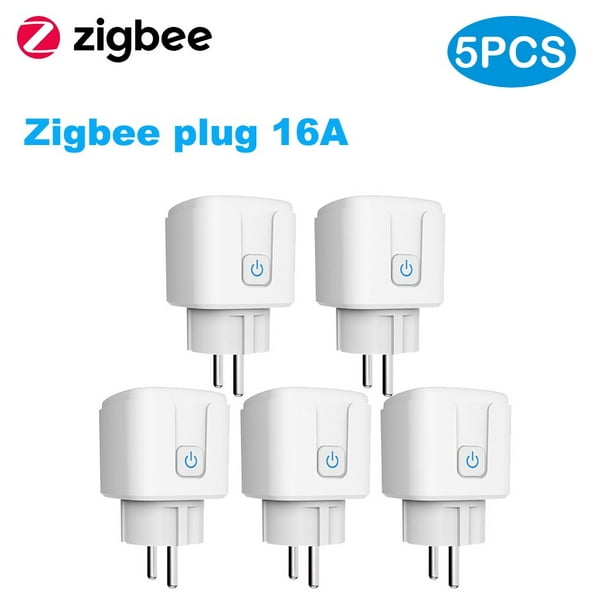 Tuya Smart Zigbee Plug 16A/20A EU Outlet 3680W Medidor de potencia  Compatible con Alexa y Tuya Hub Tan Jianjun unisex