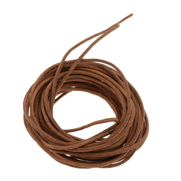 WILLBOND Cuerdas de cuero de 78.7 ft de ancho, cuerda de cuero para joyería  de 0.18 pulgadas de ancho, 4 colores para hacer collares, pulseras (negro