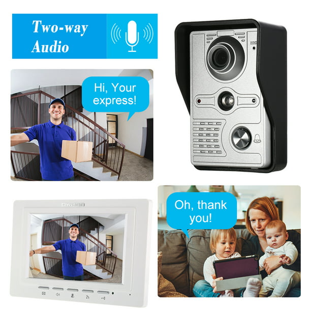 Cámaras de Vigilancia WiFi Mini cámara de seguridad con visión nocturna  Likrtyny intercomunicador bidireccional Monitor de bebé para casa y  apartamento