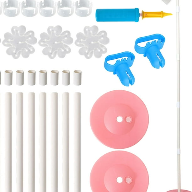 1 Juego de globos LED con soporte de columna, globo transparente luminoso,  tira