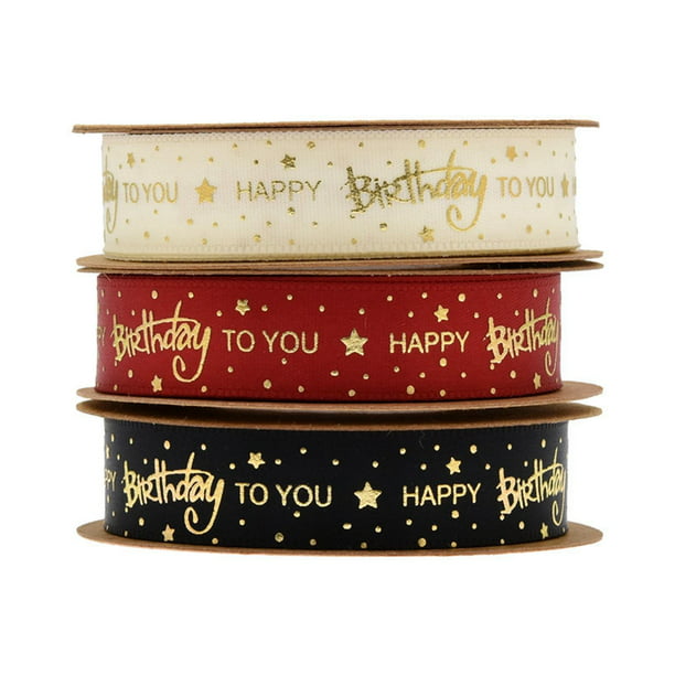 Bolsas de regalo de feliz cumpleaños para adultos, 50 piezas, oro, negro,  punto dorado, dulces de