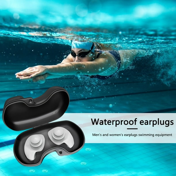  Tapones para los oídos de natación impermeables – 3 pares de  tapones de silicona para los oídos de natación para adultos y niños, tapones  para los oídos de deportes acuáticos para