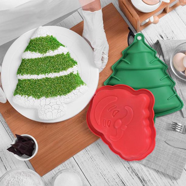 Molde silicona de navidad para hornear pasteles