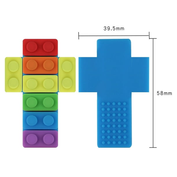 Pulsera masticable sensorial mordedor para niños pequeños, anillo de  silicona Bpa libre autismo masticar juguete verde-verde
