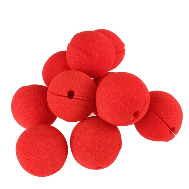 10 Uds. Nariz de payaso de circo Super suave Cosplay nariz roja atmósfera  accesorios para vestido de Wdftyju Libre de BPA